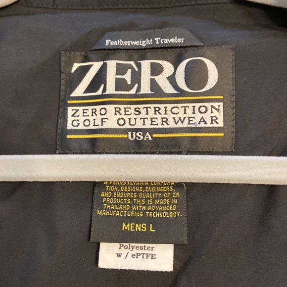ZERO RESTRICTIONS Golf Outerwear Man size L Gore-Tex black color good condition - Picture 5 of 16